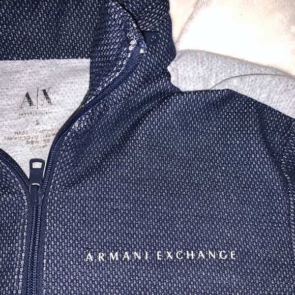 Armani Exchange Quarter Zip Sweatshirt - Picture 6 of 6